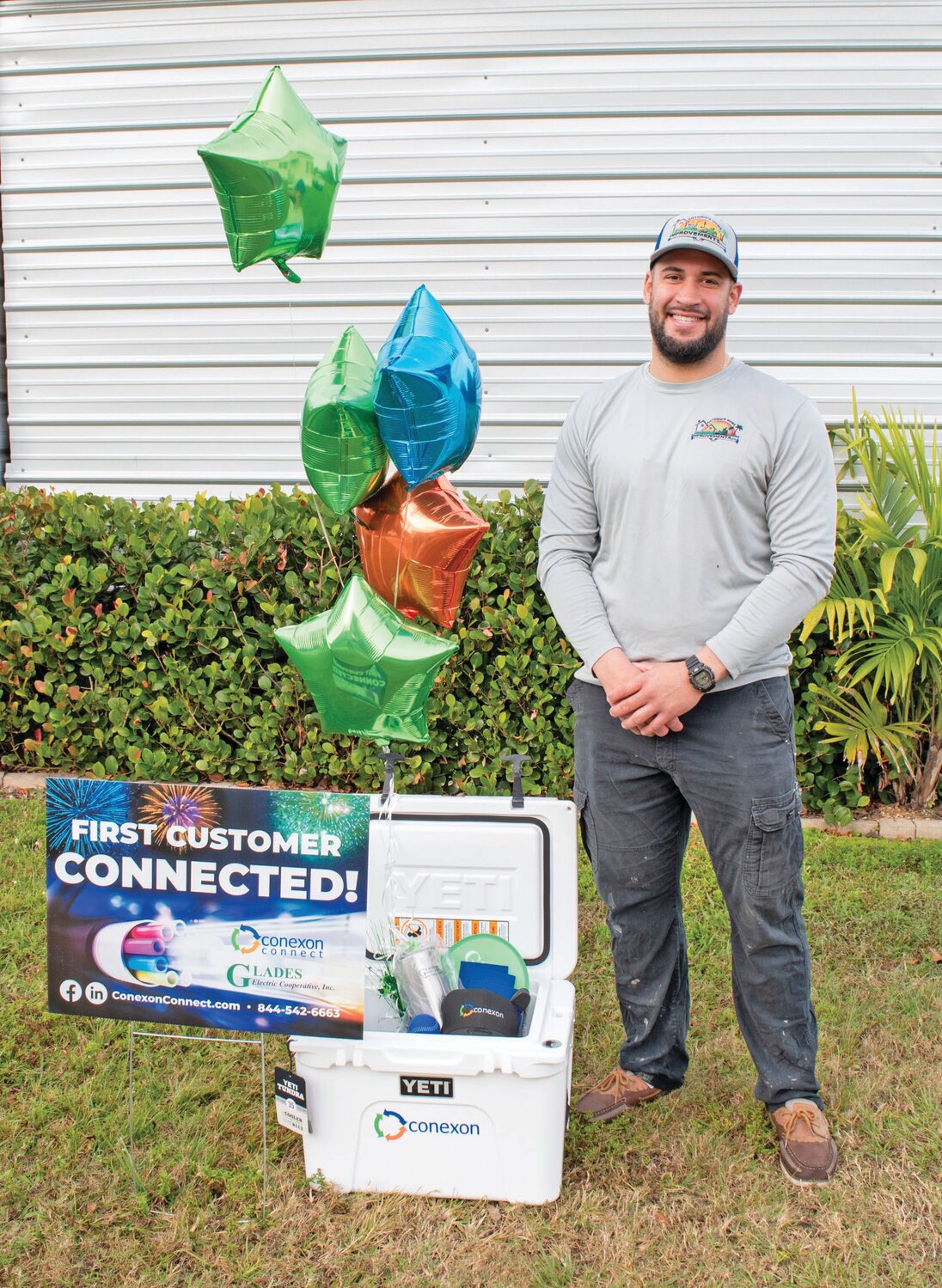Antonio Hernandez of Montura was the inaugural customer for Connect, Powered by Glades Electric on January 3, 2024.